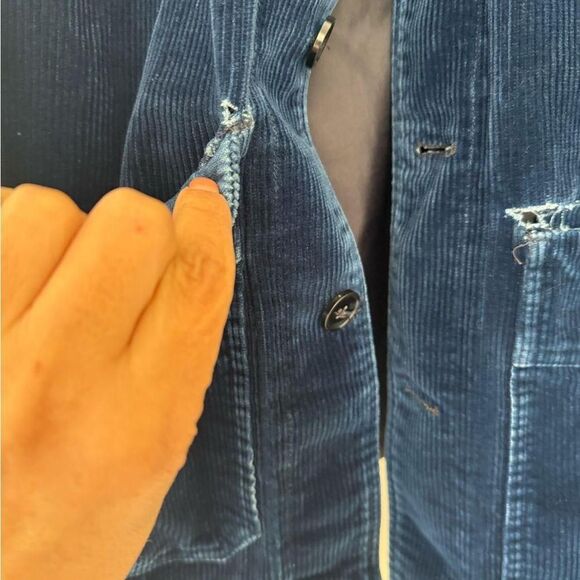 Officine Generale Women's Blue Jacket - Picture 6 of 7